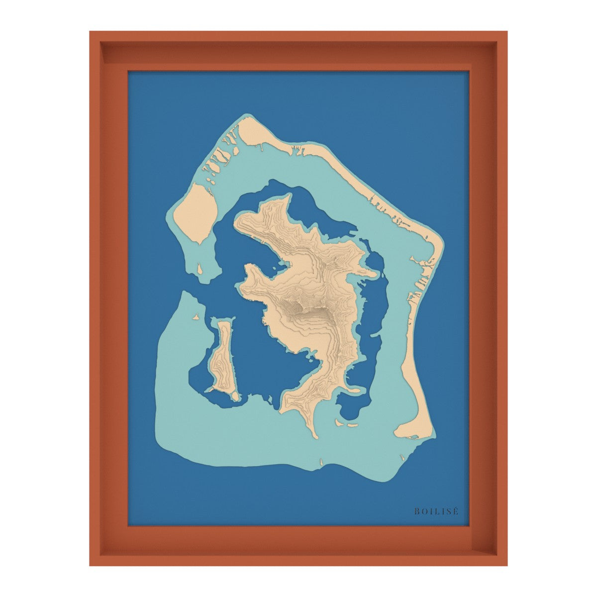 Map of Bora-Bora