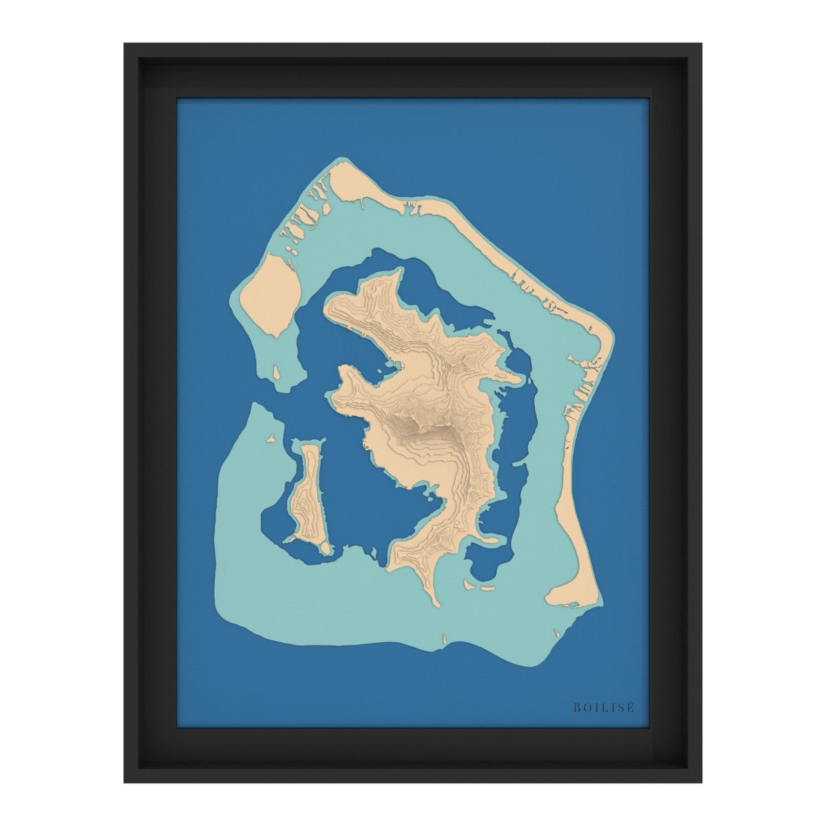 Map of Bora-Bora