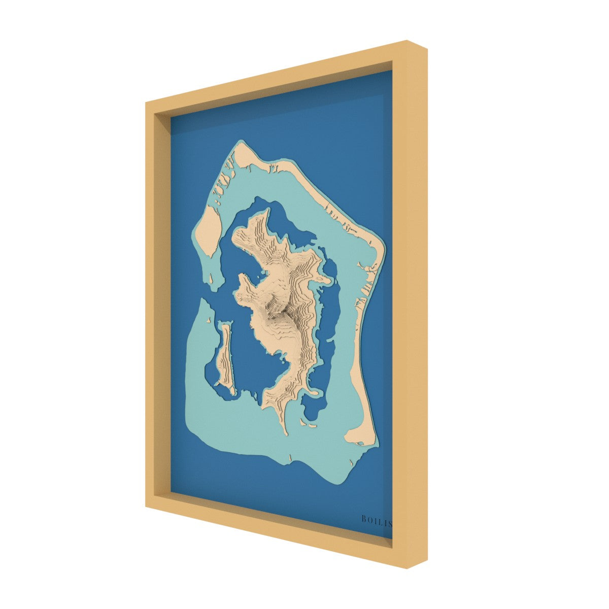 Map of Bora-Bora
