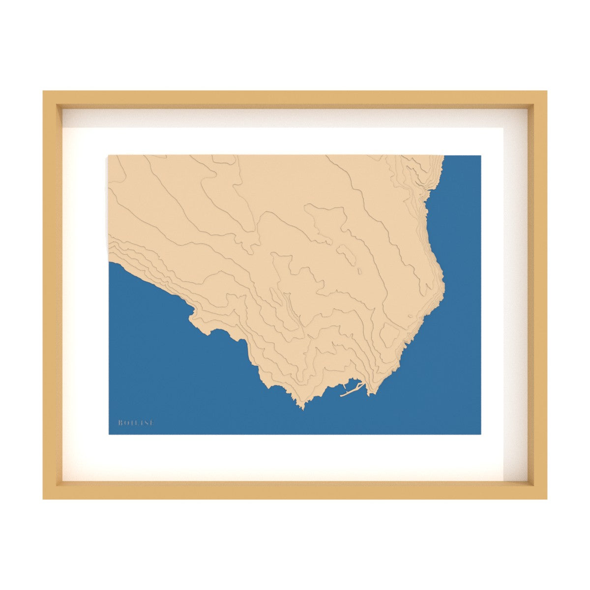 Carte du Capo di Leuca
