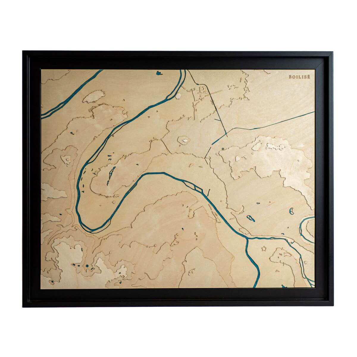 La région parisienne en bois et en relief.