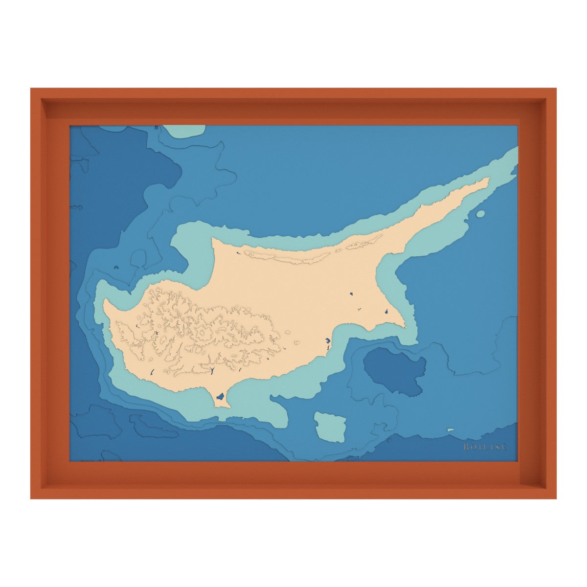Carte de Chypre