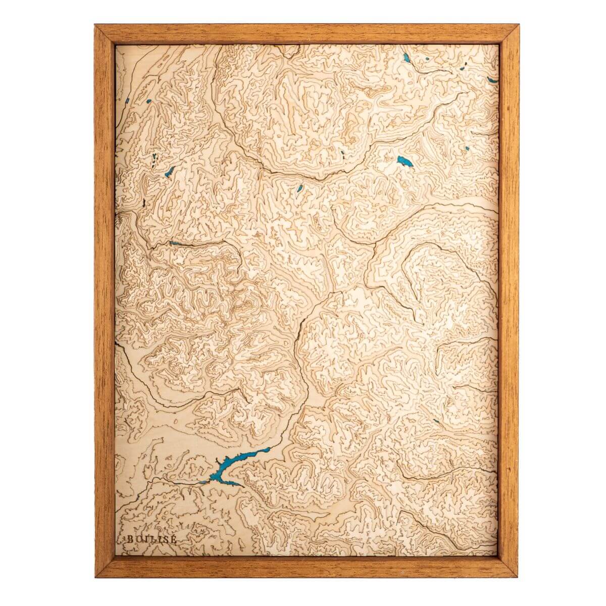 Tableau en bois personnalisé : les Écrins, la Vanoise et les Alpes cottiennes