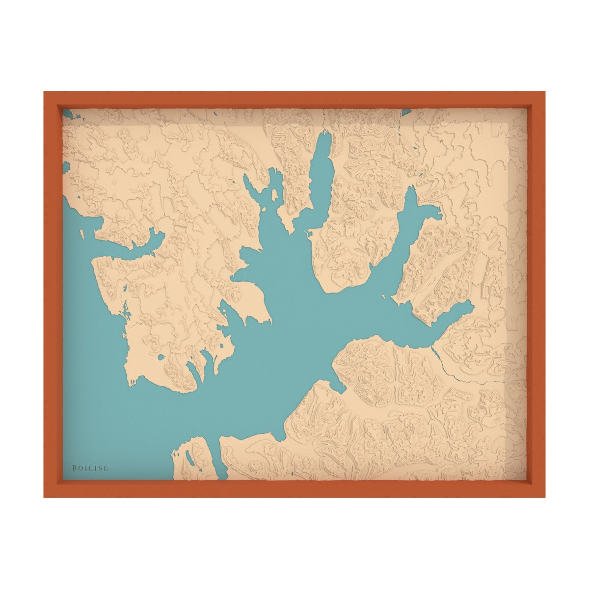 Carte de l'Isfjord (Svalbard)
