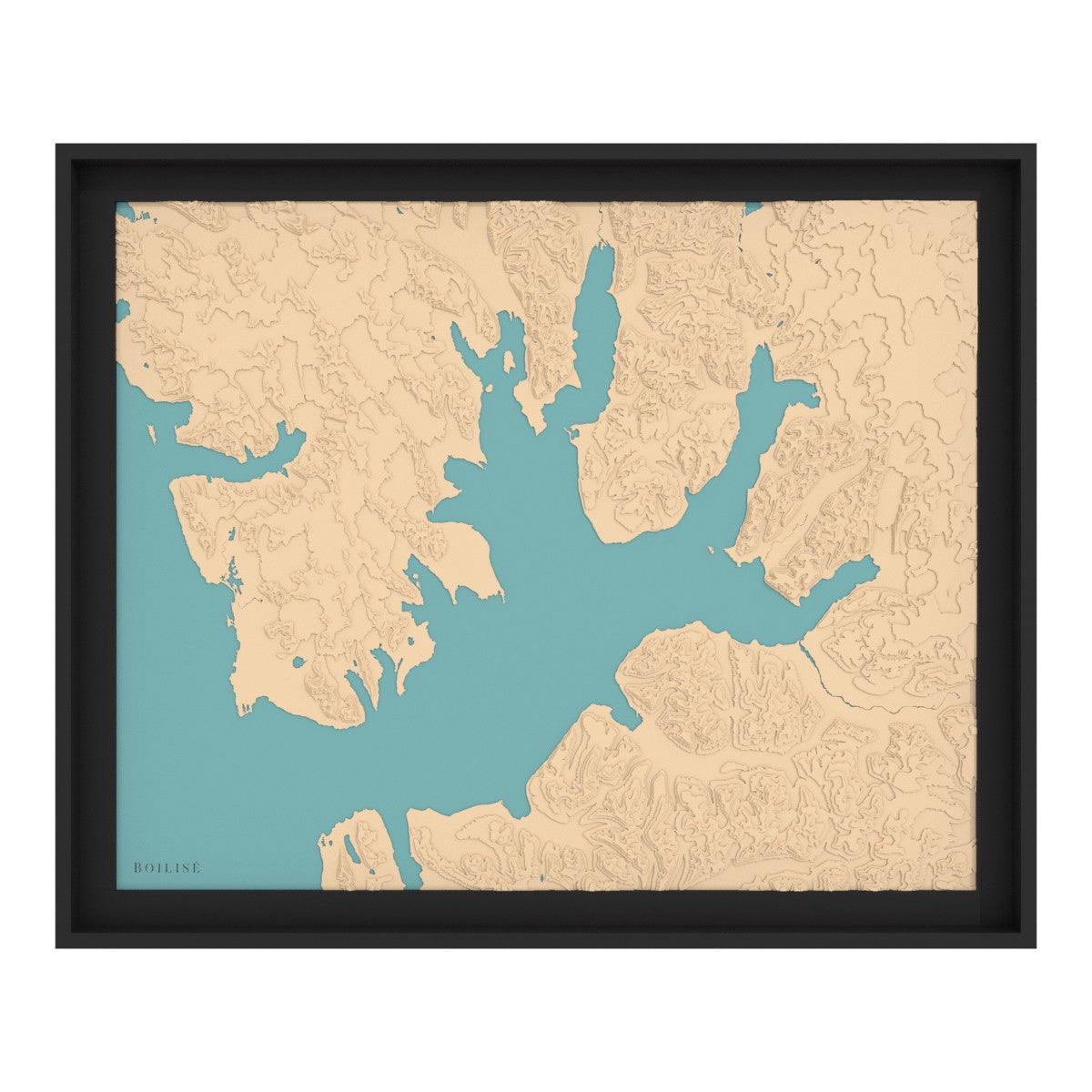 Carte de l'Isfjord (Svalbard)