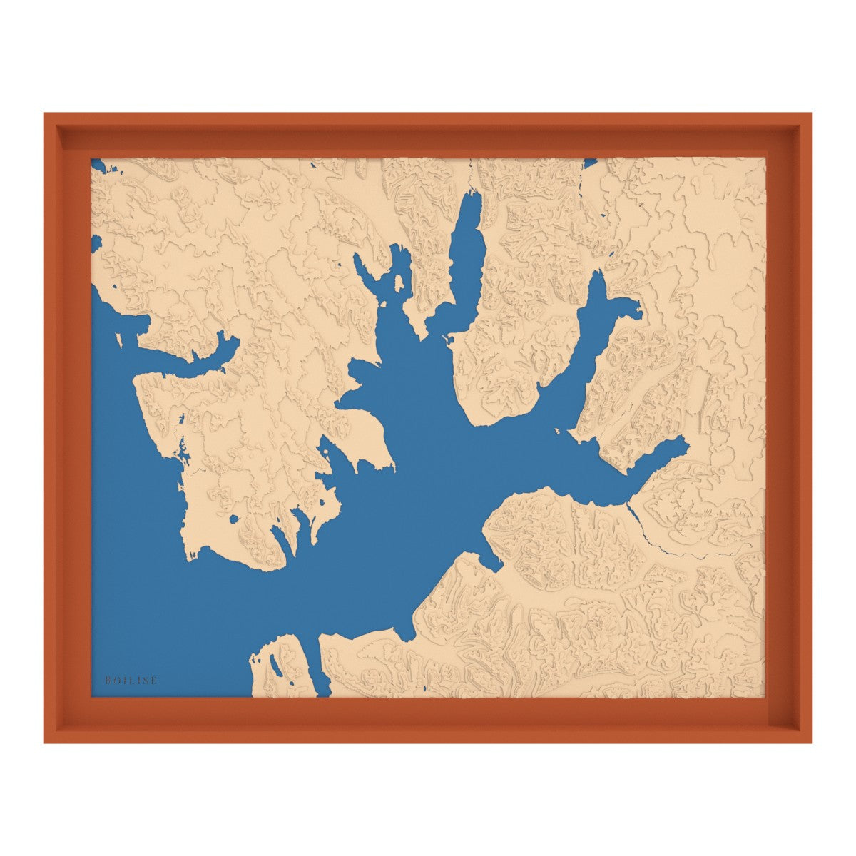Carte de l'Isfjord (Svalbard)