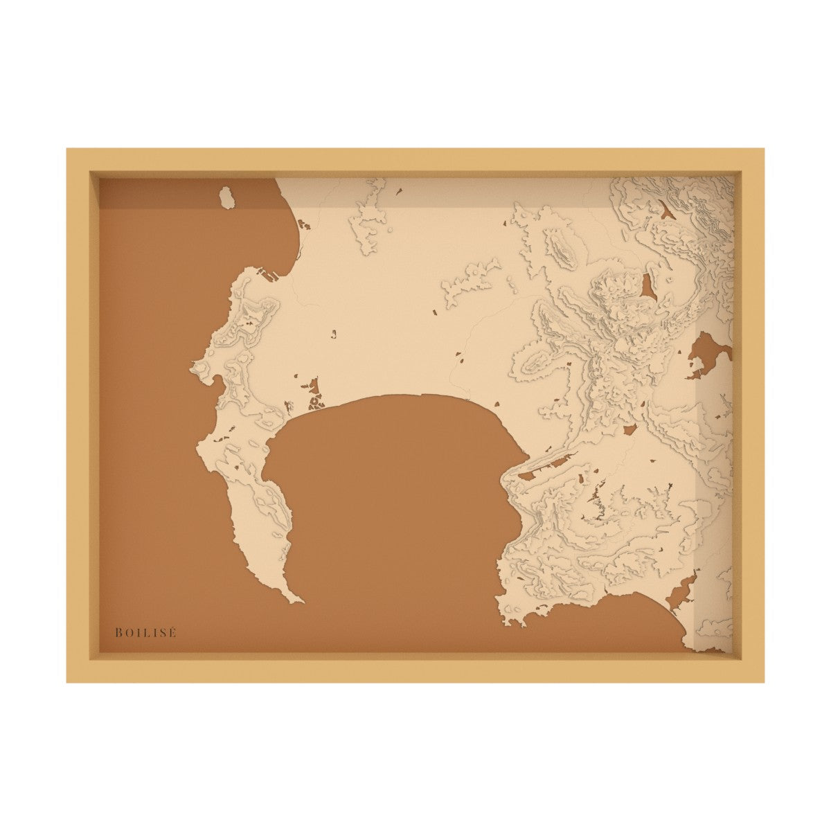 Carte du Cap et de la baie False (Afrique du Sud)