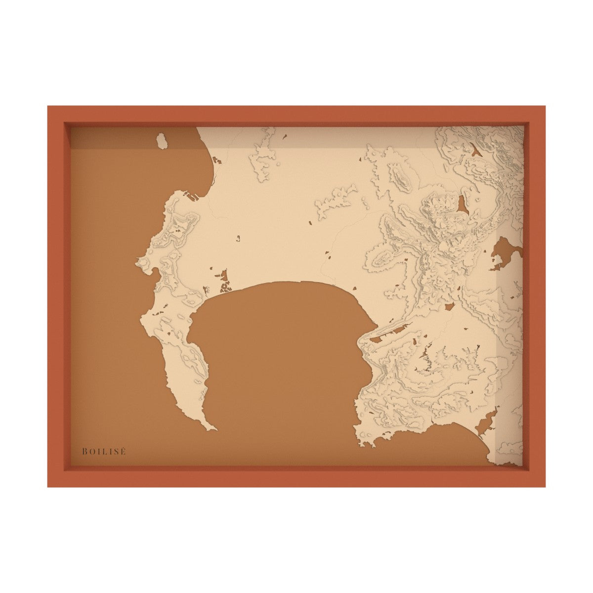 Carte du Cap et de la baie False (Afrique du Sud)