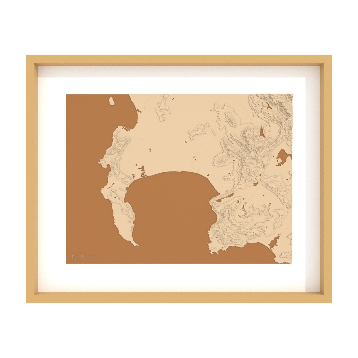 Carte du Cap et de la baie False (Afrique du Sud)