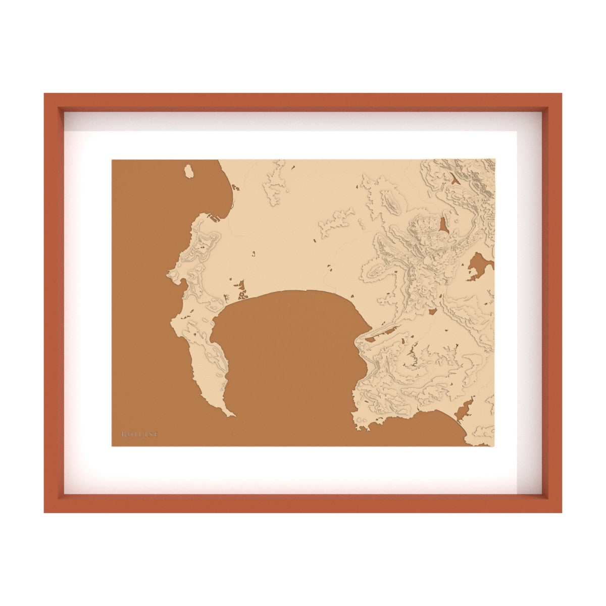 Carte du Cap et de la baie False (Afrique du Sud)