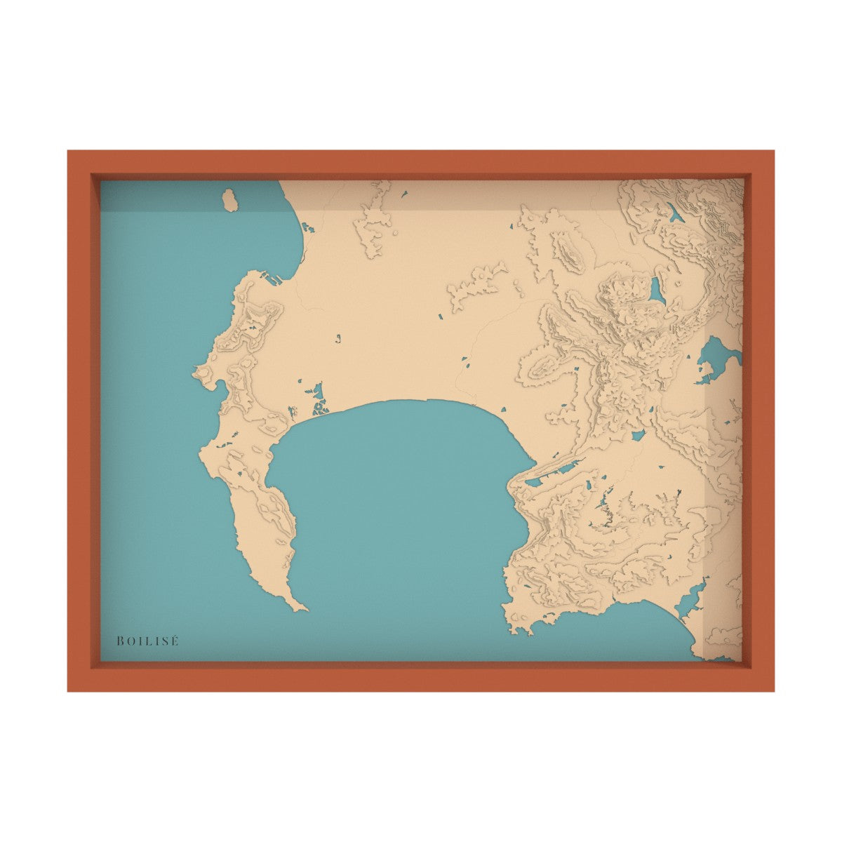 Carte du Cap et de la baie False (Afrique du Sud)