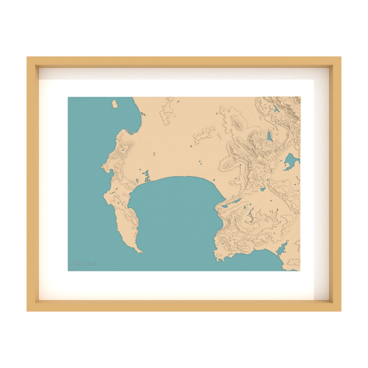 Carte du Cap et de la baie False (Afrique du Sud)