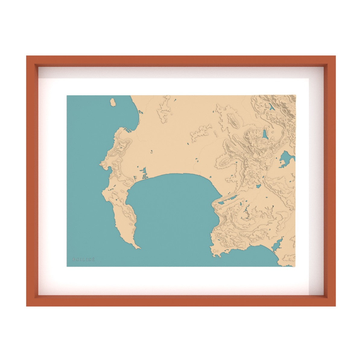 Carte du Cap et de la baie False (Afrique du Sud)