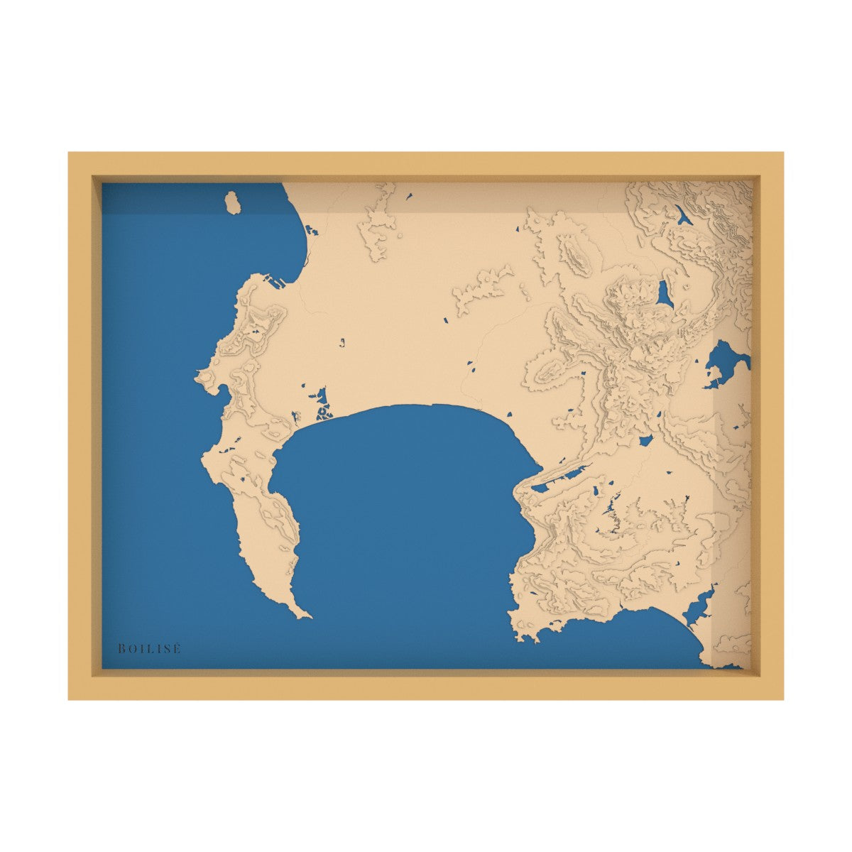 Carte du Cap et de la baie False (Afrique du Sud)