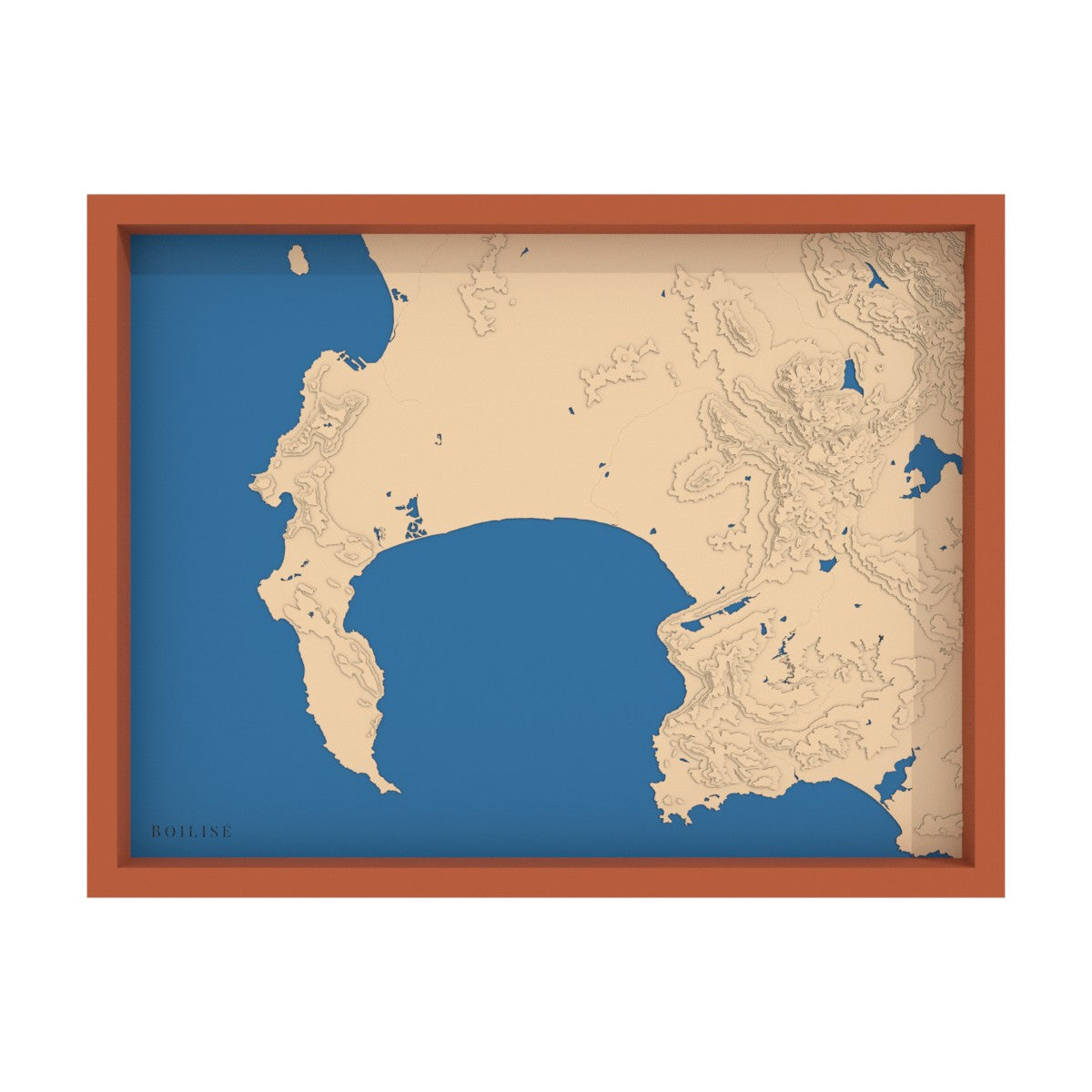 Carte du Cap et de la baie False (Afrique du Sud)