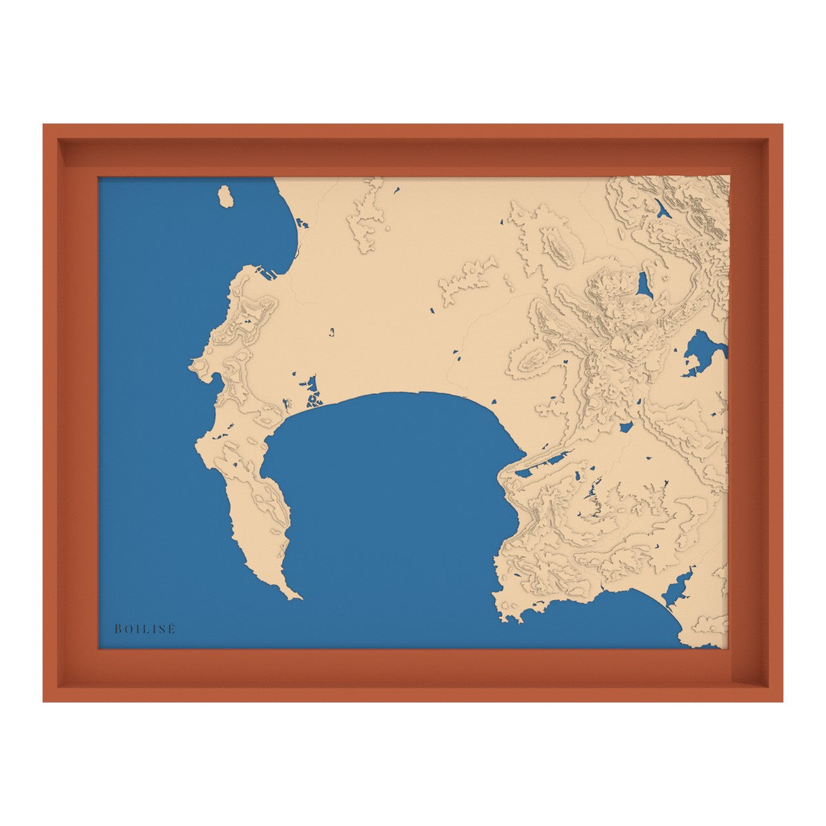 Carte du Cap et de la baie False (Afrique du Sud)