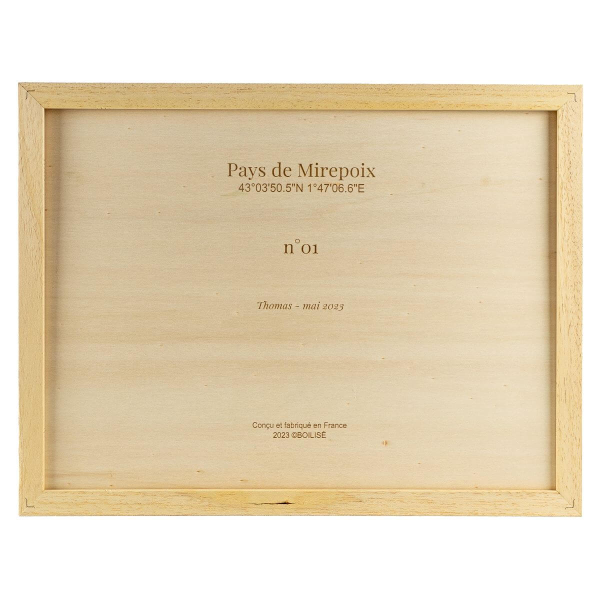 Dos personnalisé de la carte du pays de Mirepoix