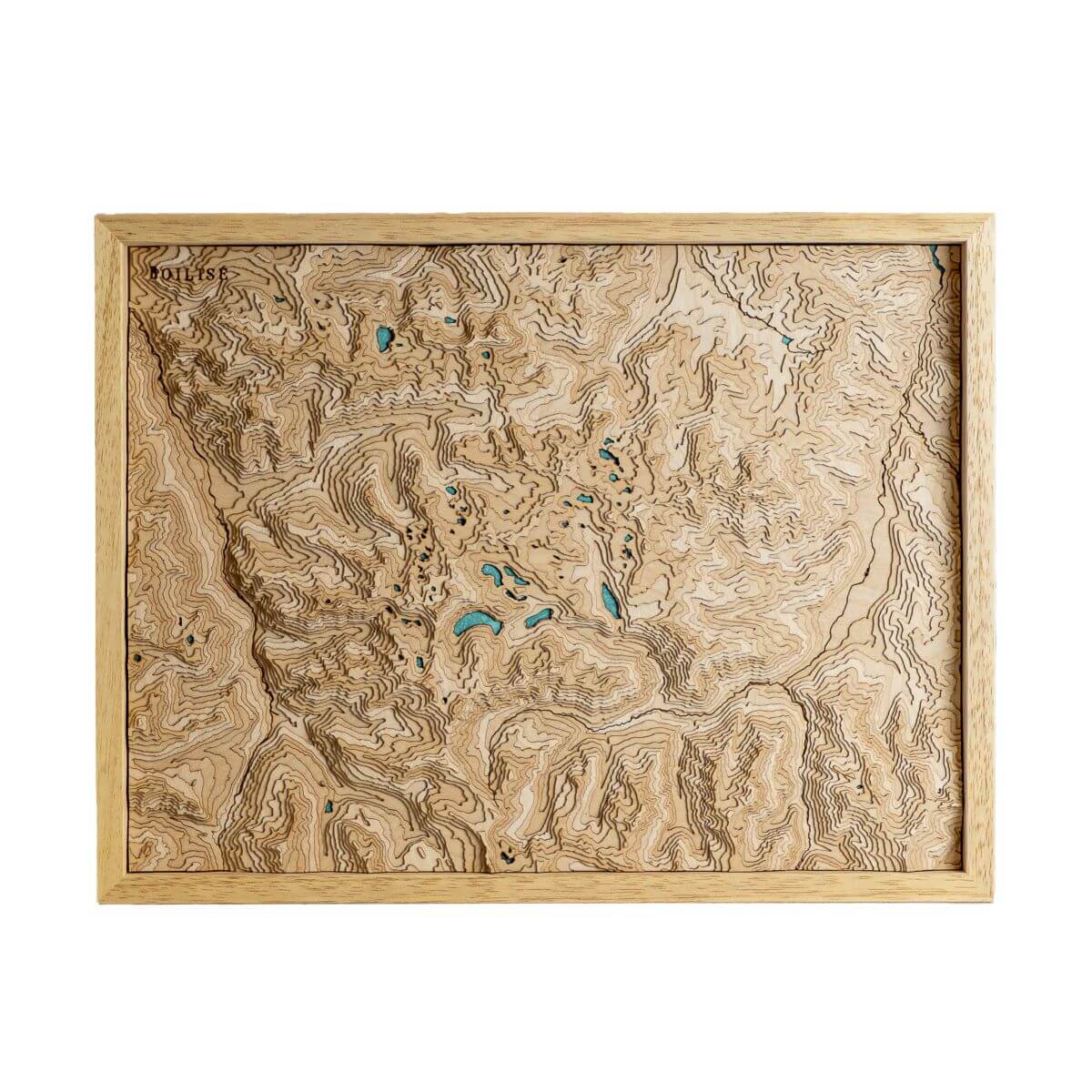 Le Massif du Néouvielle en bois et en relief pour votre déco