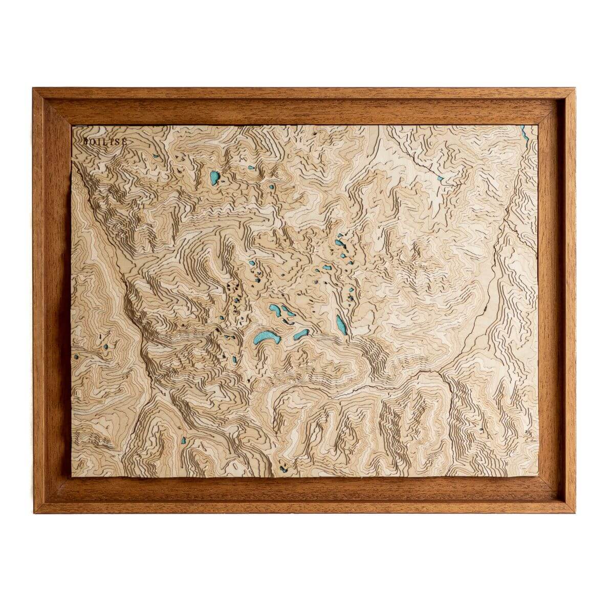 Le Massif du Néouvielle représentée dans une carte au style unique