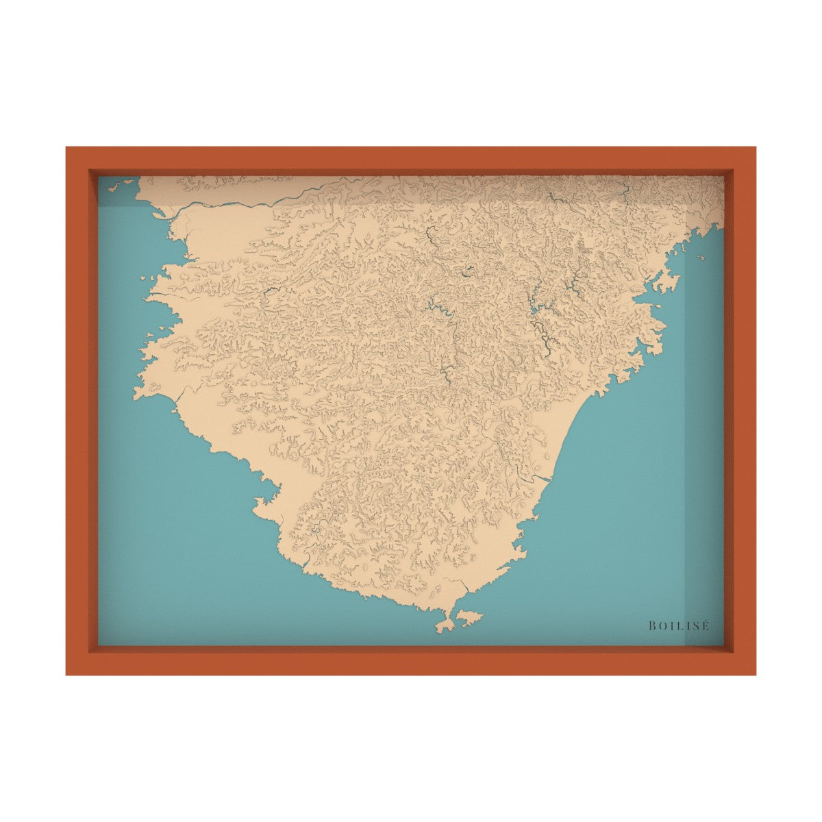 Carte de la péninsule de Kii (Japon)