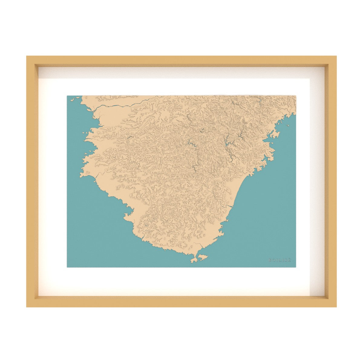 Carte de la péninsule de Kii (Japon)