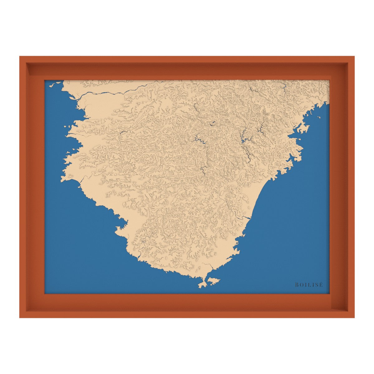 Carte de la péninsule de Kii (Japon)
