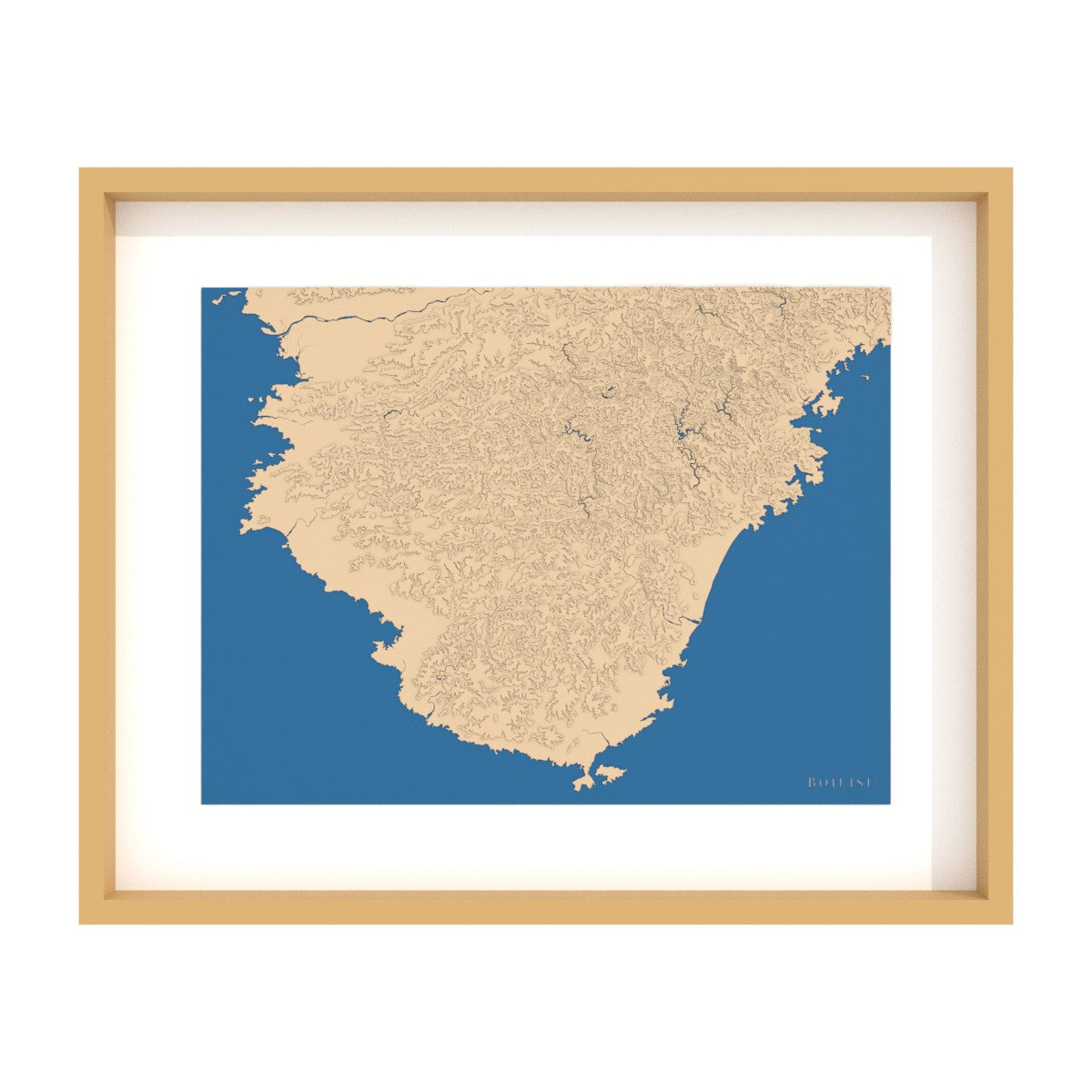 Carte de la péninsule de Kii (Japon)