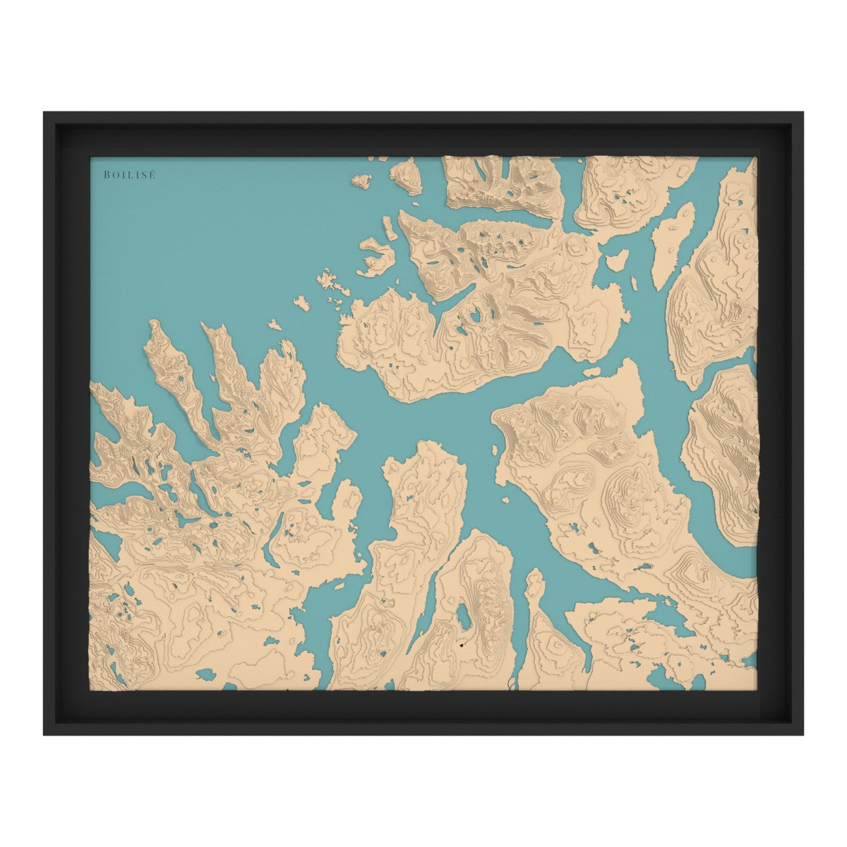 Carte du fjord de Malangen