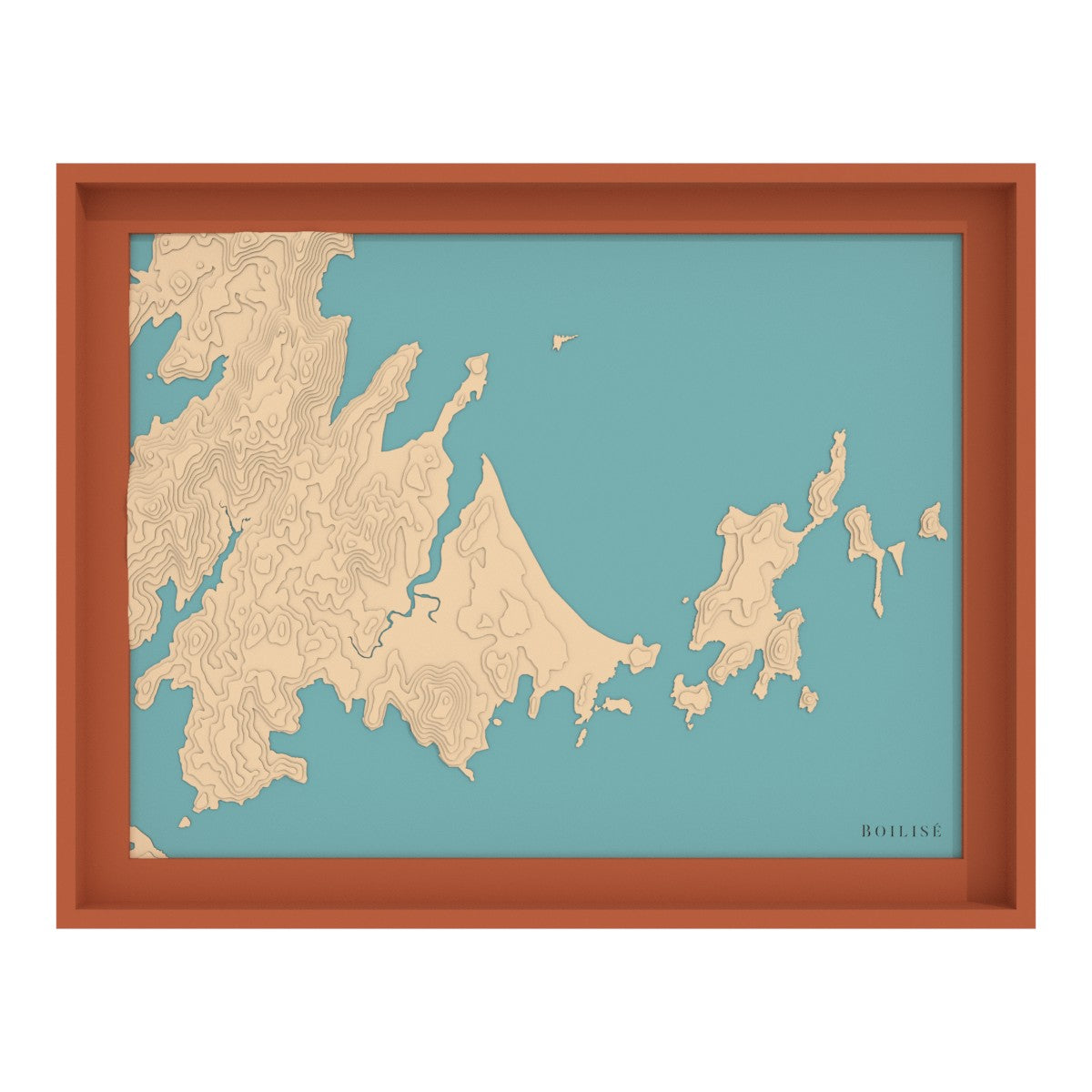 Map of Whitehaven beach (Australia)