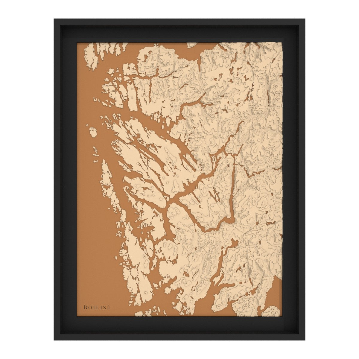 Carte de Bergen au cœur des fjords