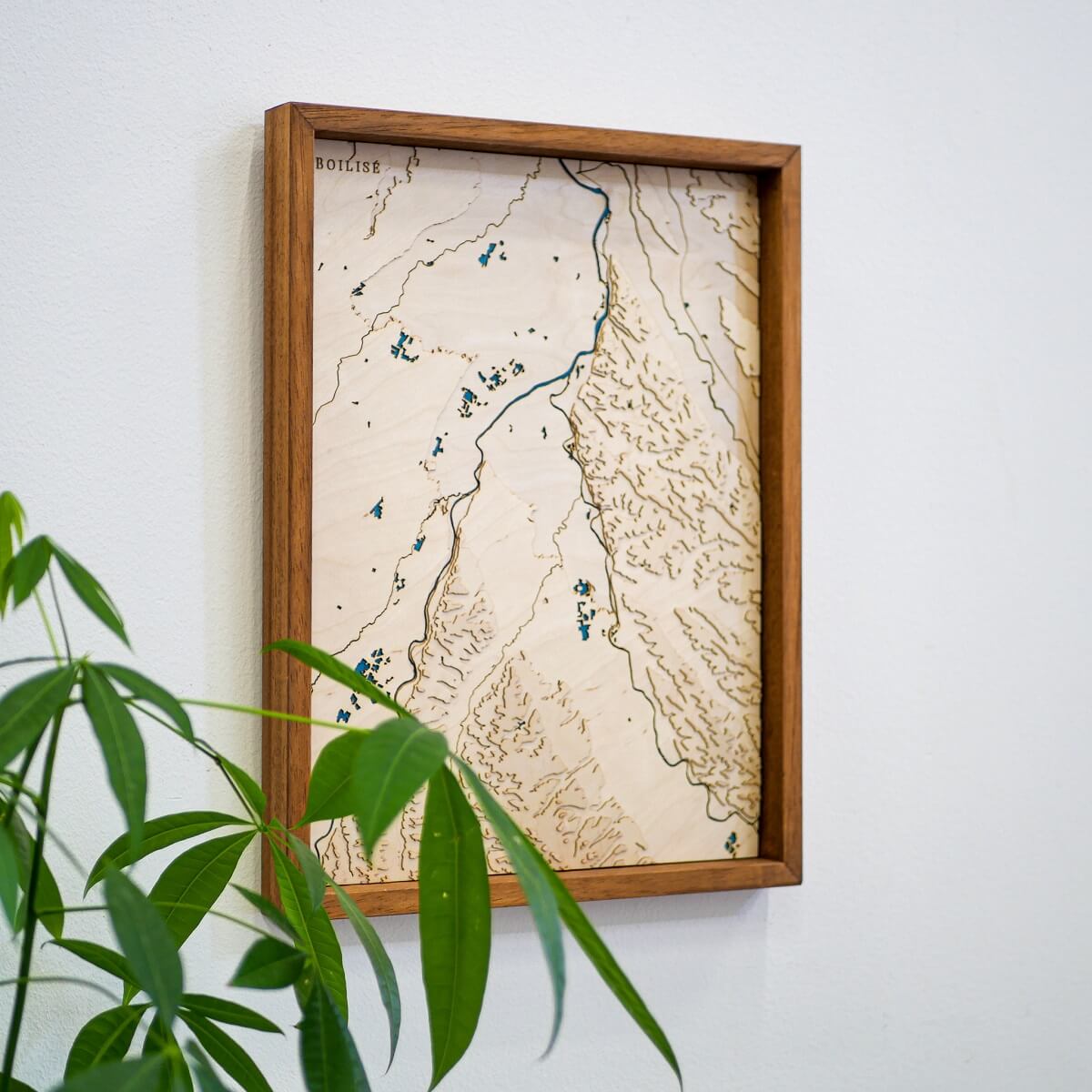 Décoration en bois écoresponsable - Carte du sud de Toulouse
