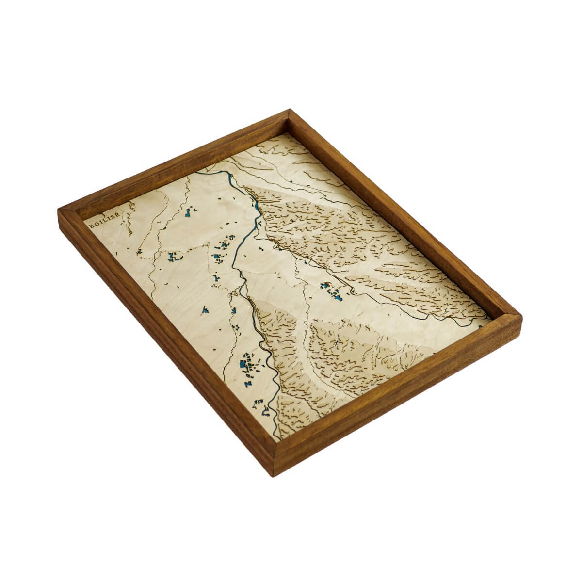 Carte topographique en relief de la Garonne