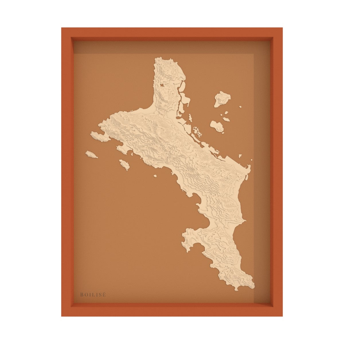 Carte de Mahé - Seychelles