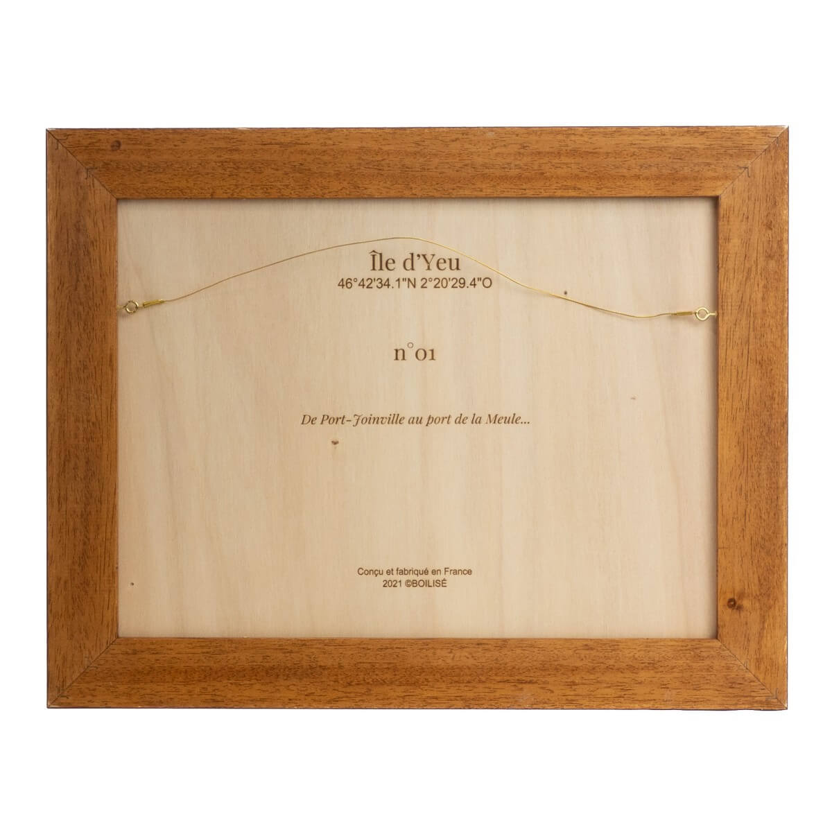 Dos personnalisable du tableau de l'île d'Yeu