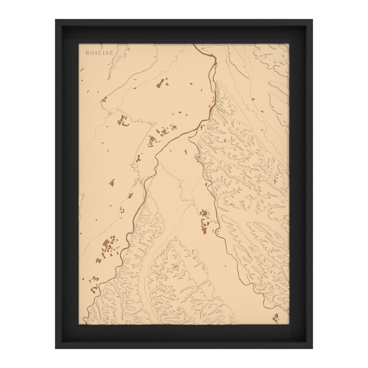 Modèle 3D de la carte en relief Garonne-Ariège
