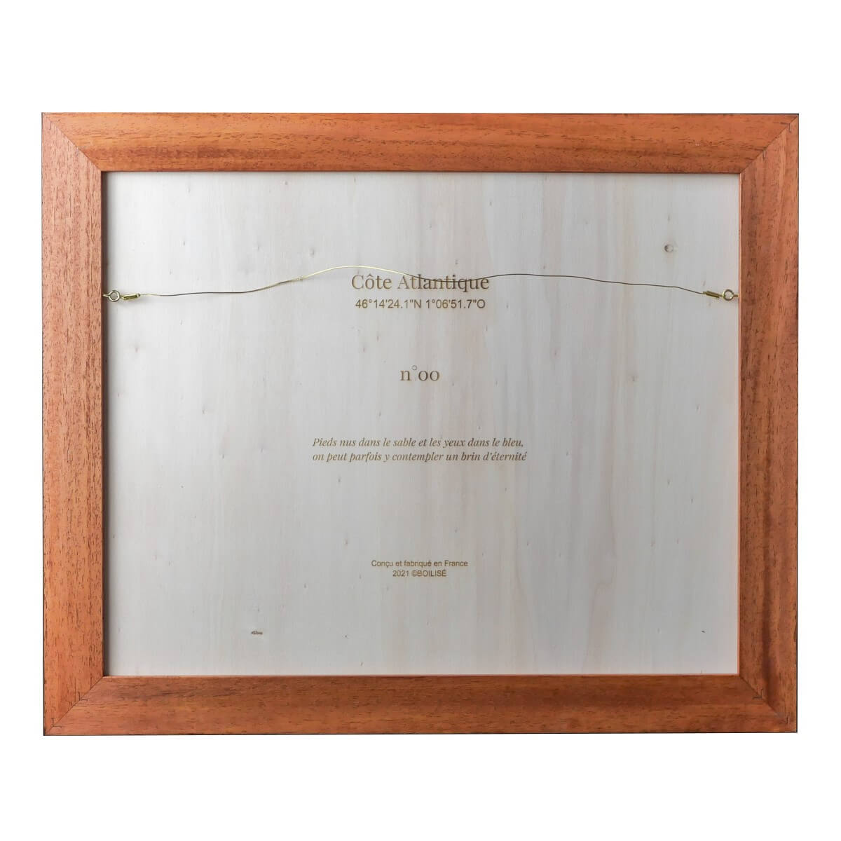 Dos personnalisable de la carte de la côte Atlantique