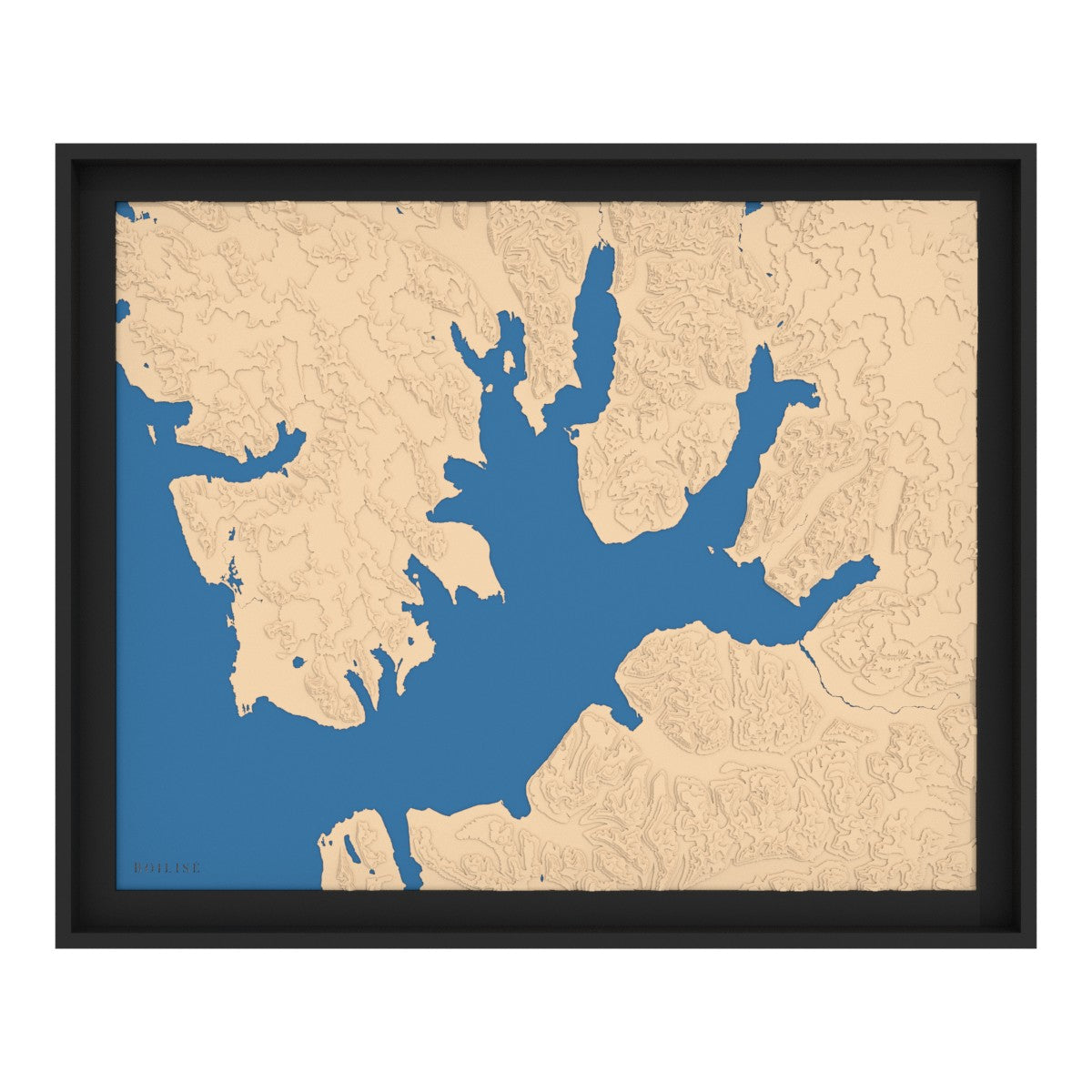 Carte de l'Isfjord (Svalbard)