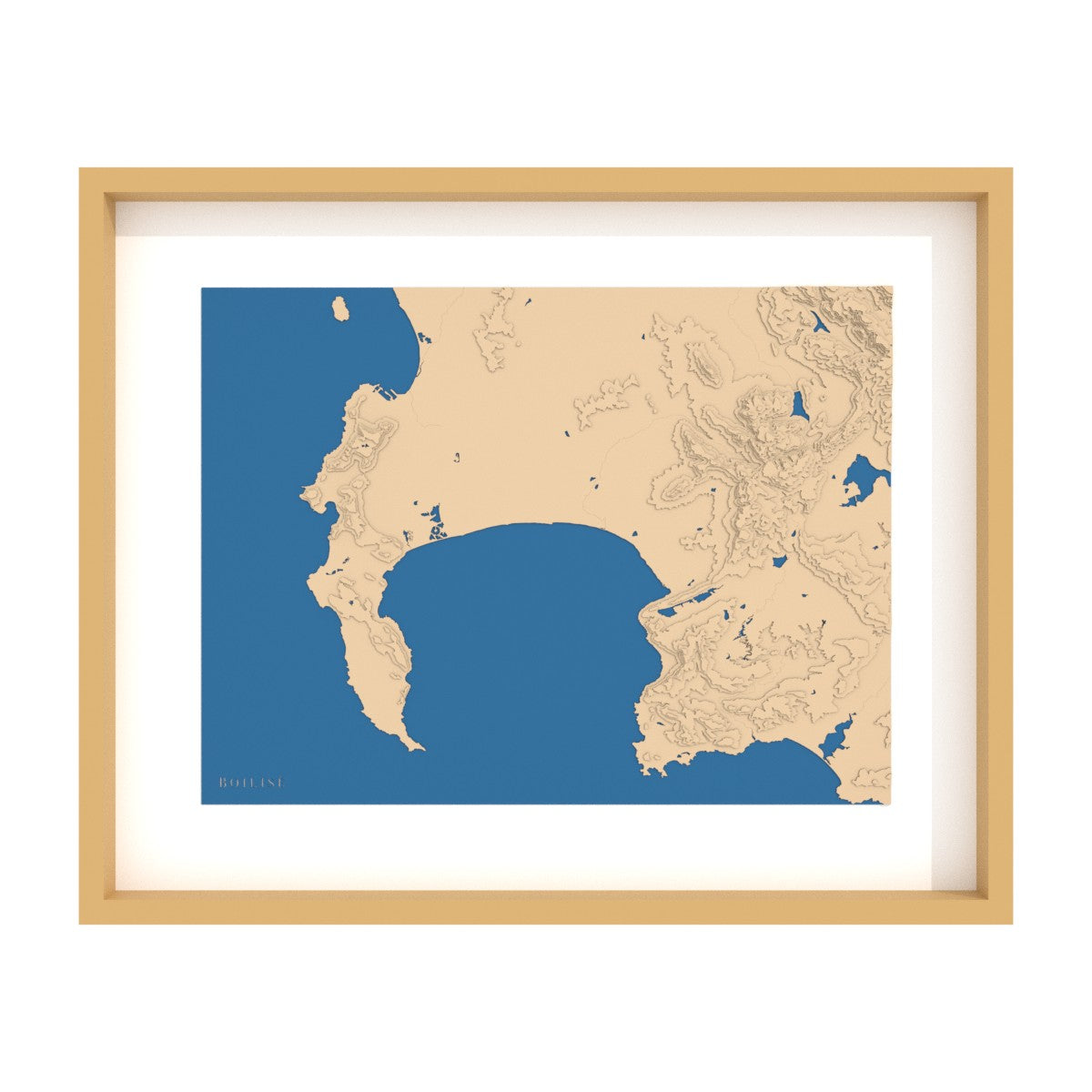 Carte du Cap et de la baie False (Afrique du Sud)