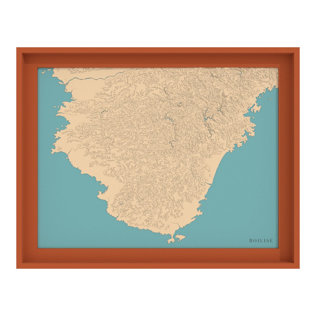 Carte de la péninsule de Kii (Japon)
