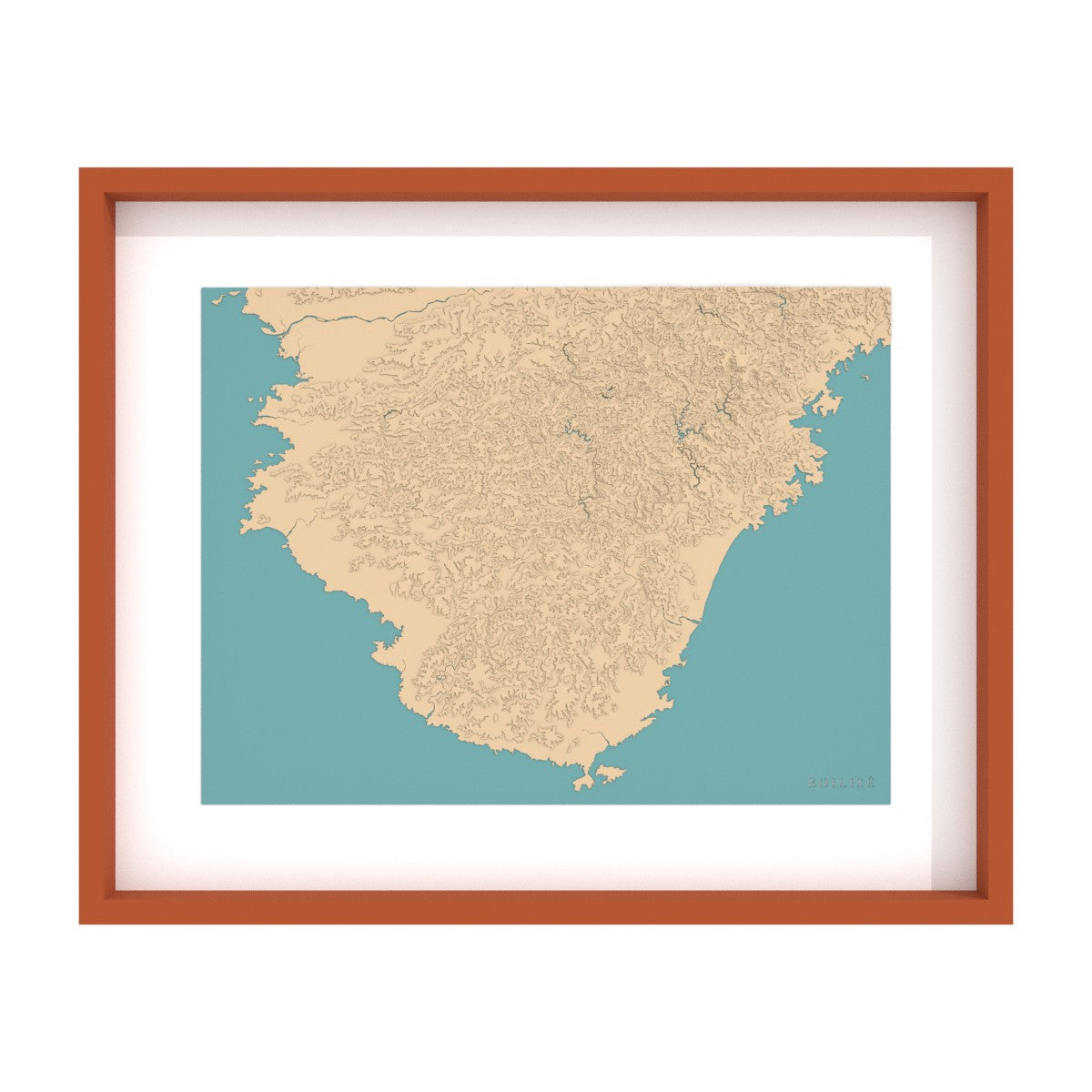 Carte de la péninsule de Kii (Japon)