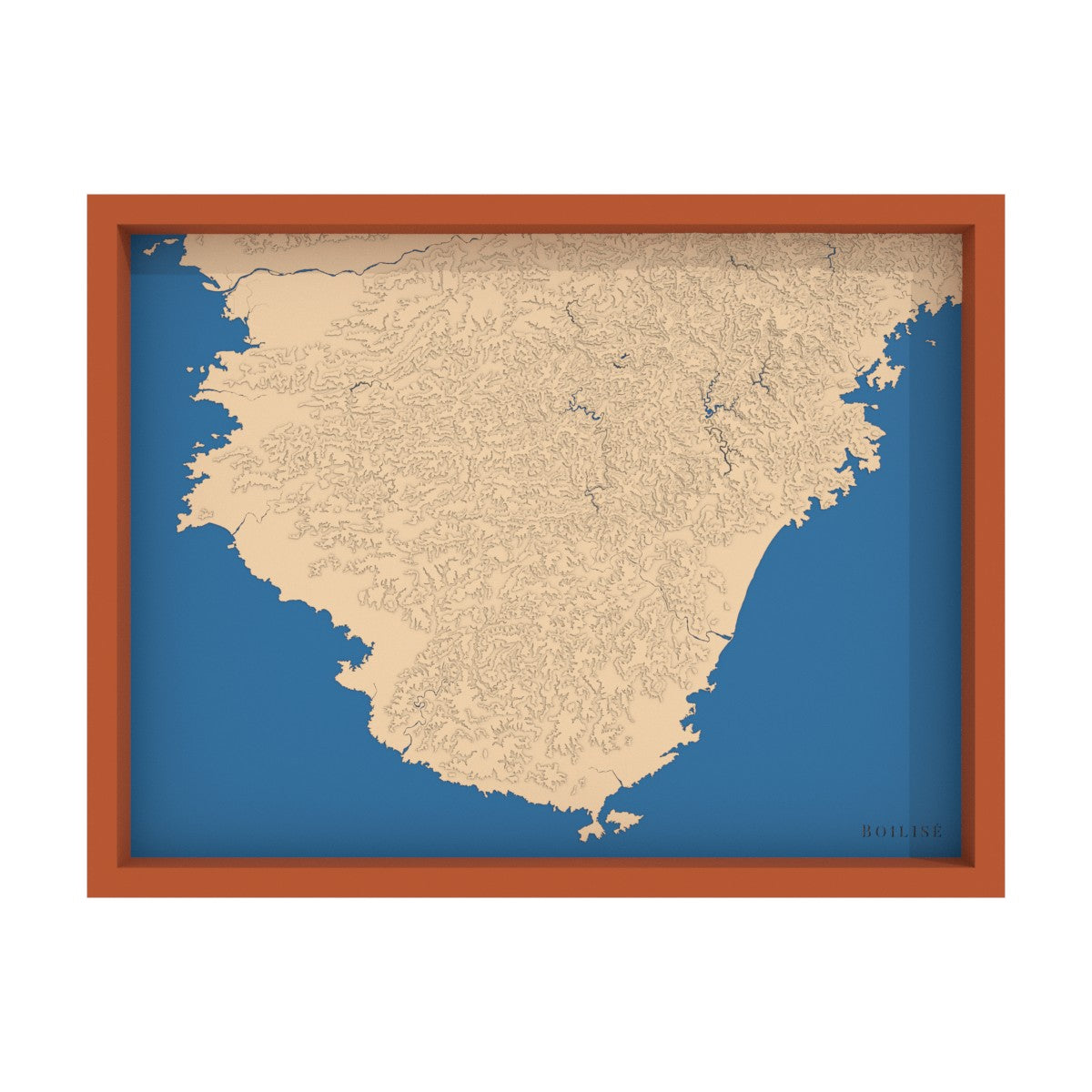 Carte de la péninsule de Kii (Japon)
