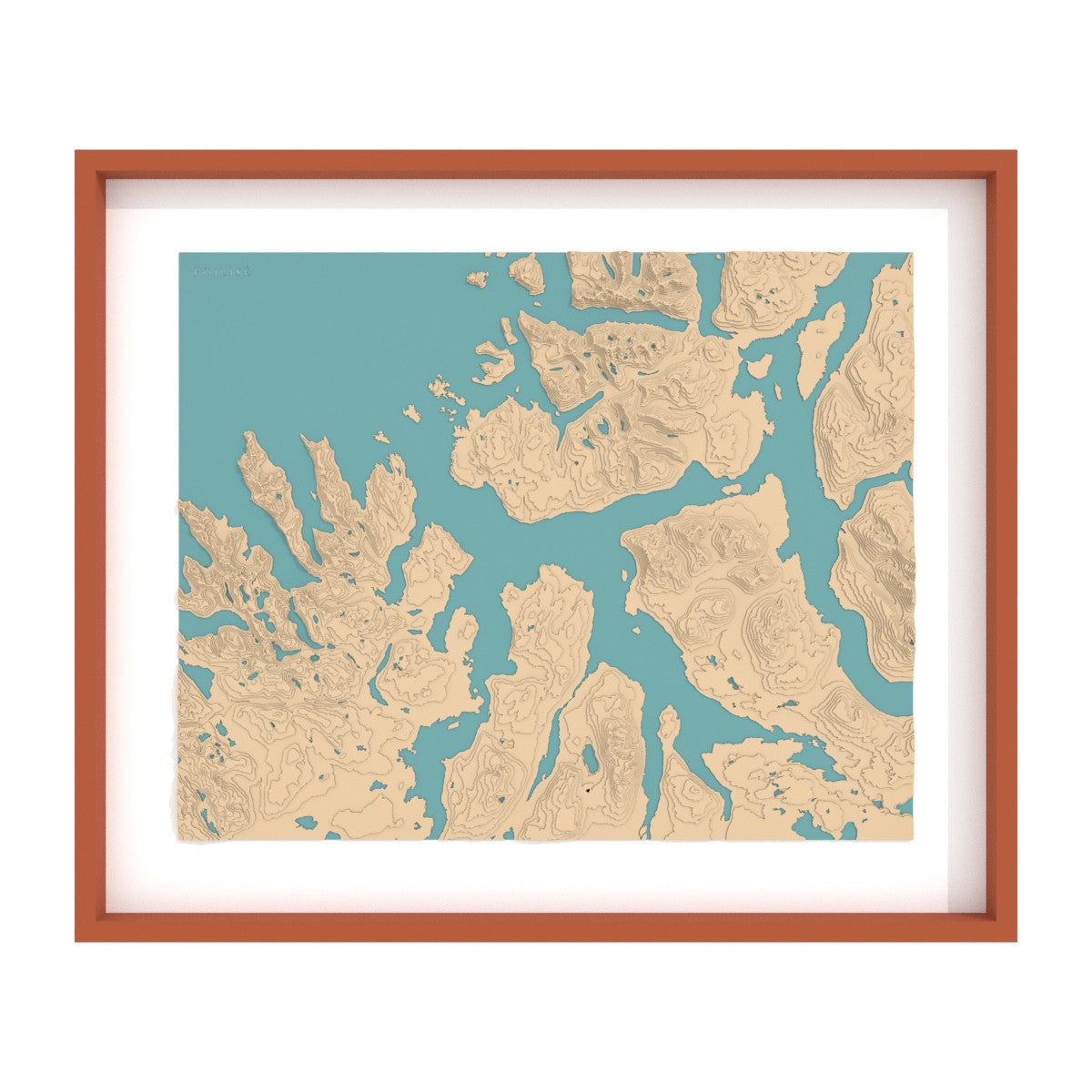 Carte du fjord de Malangen
