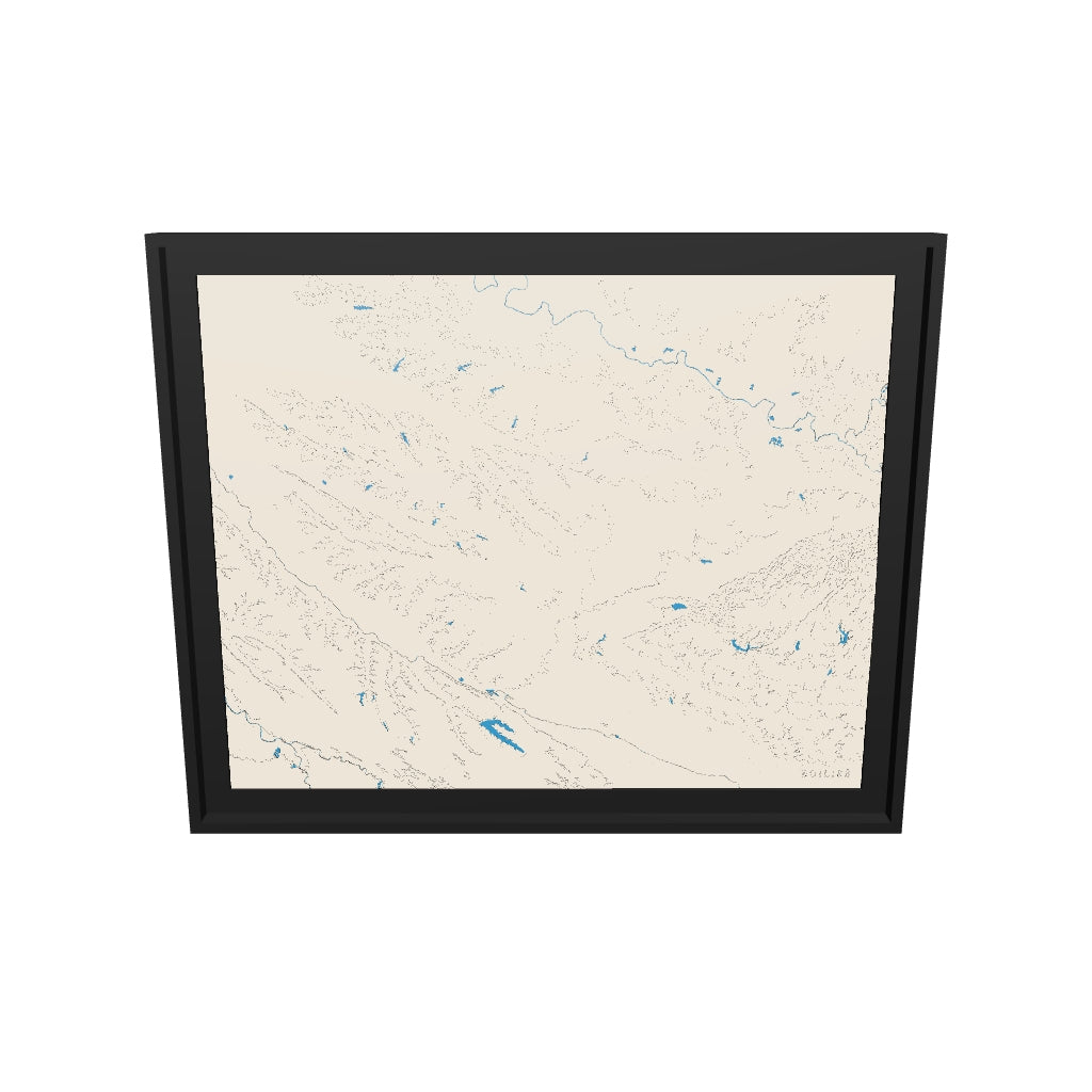 Modèle 3D de la carte du Lauragais