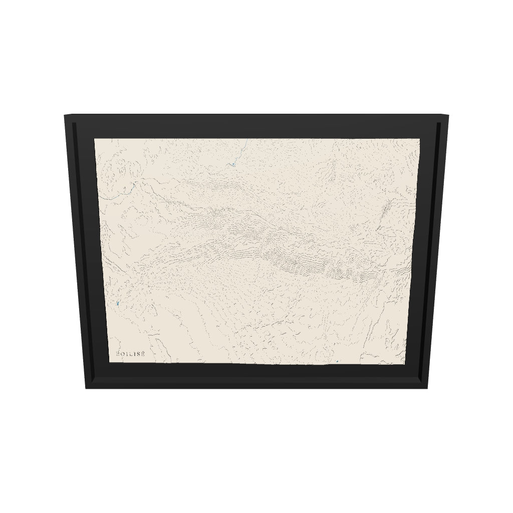 Modèle 3D de la carte du mont Ventoux