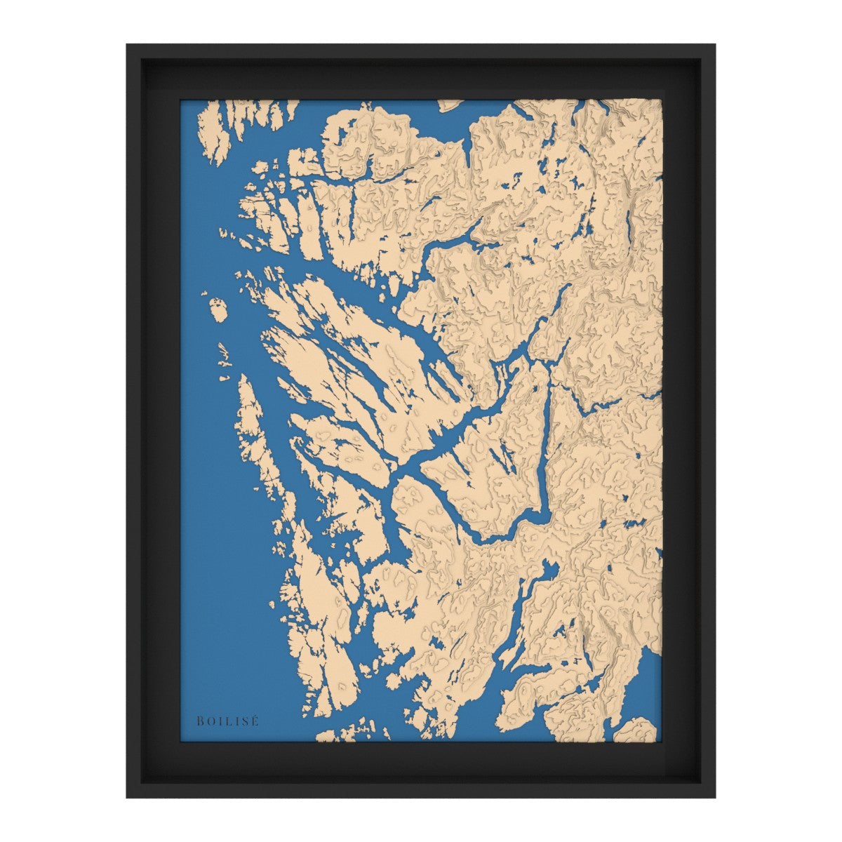 Carte de Bergen au cœur des fjords