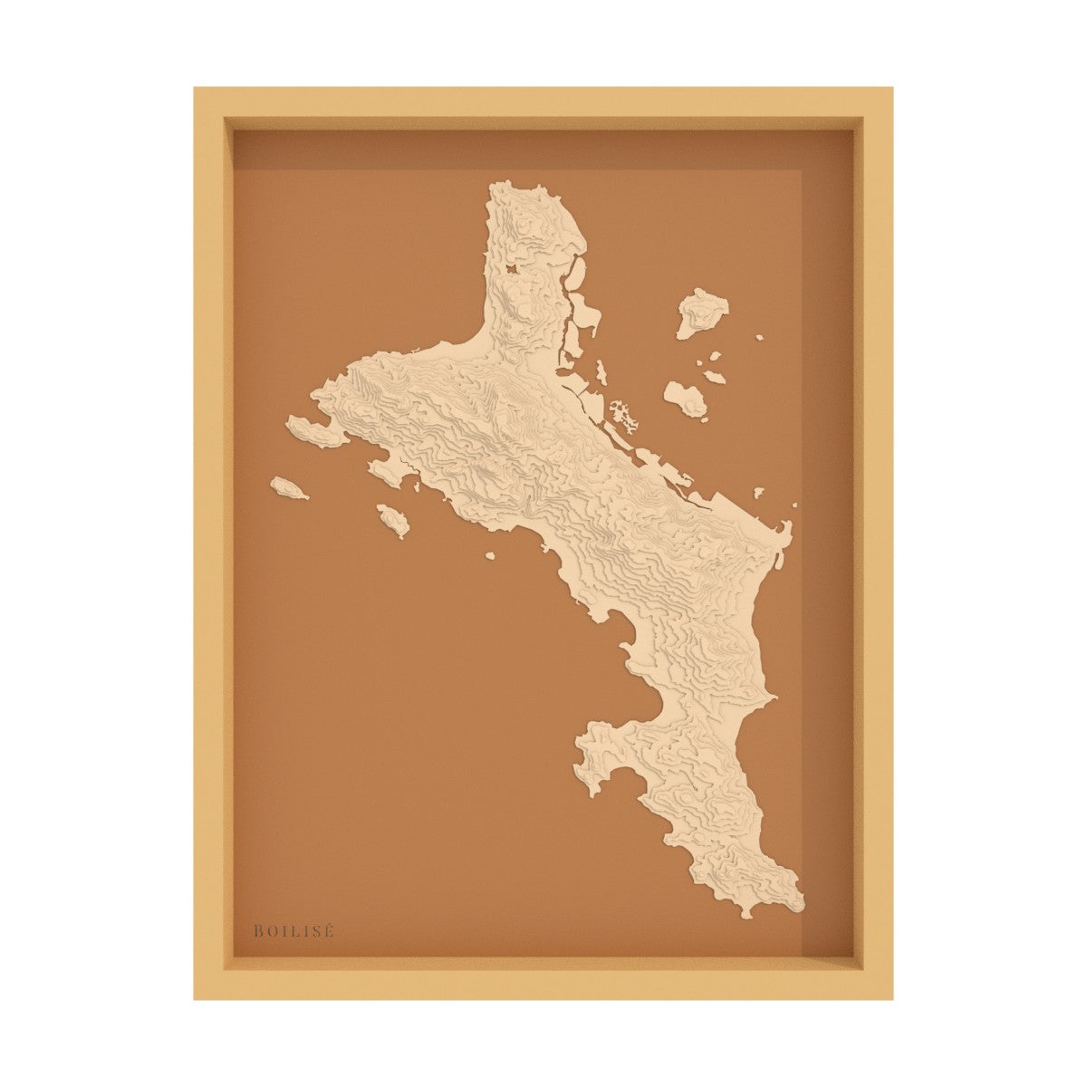Carte de Mahé - Seychelles