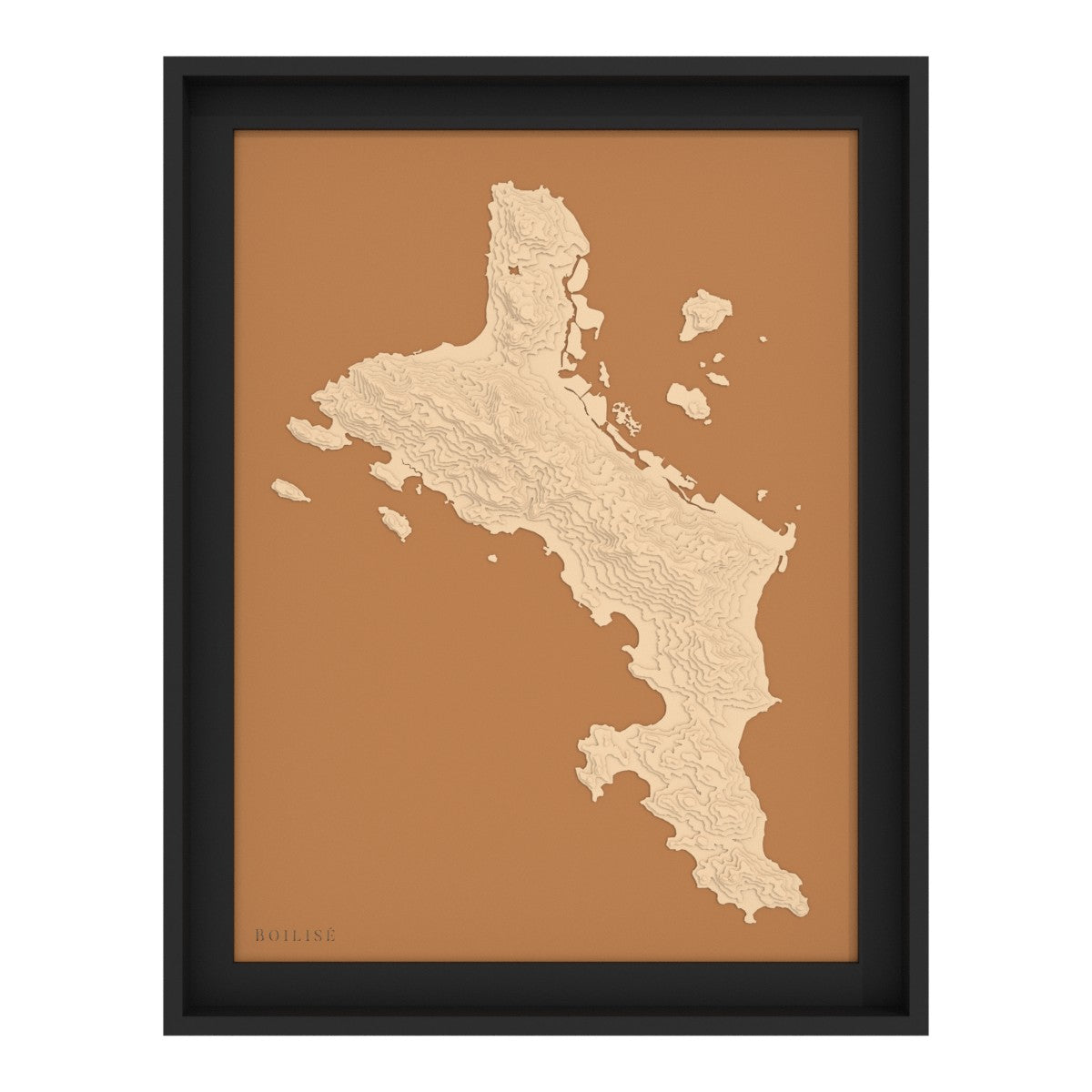 Carte de Mahé - Seychelles