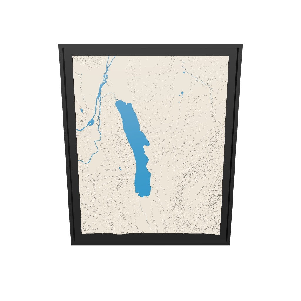 Modèle 3D du lac du Bourget