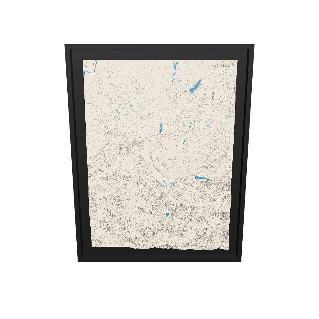 Modèle 3D de la carte de la vallée de la Romanche